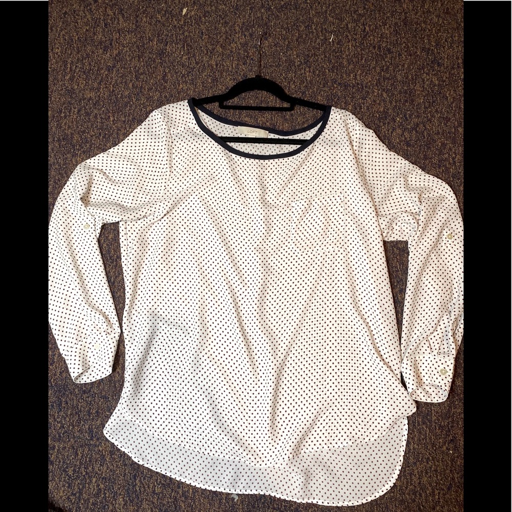 Loft polka dot blouse